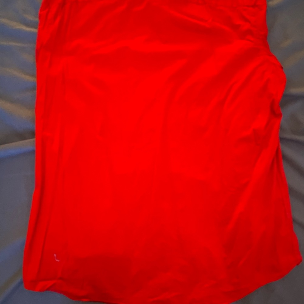 Vibrant Red Button-Up Shirt - Picture 4 of 5